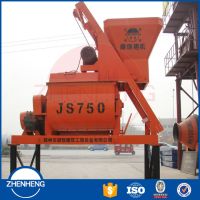 China Best Selling Auto JS750 Double Twin Shaft Concrete Mixer