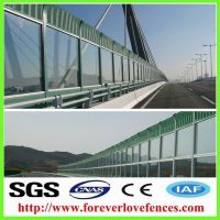 Noise barrier panel made by aluminum panel sound barrier