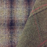 Woven Tweed Blend Woolen Fabric For