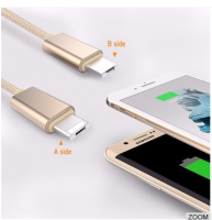 2 In1 Micro USB Cable 1M