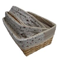 Storage fruit basket with cloth liner protector