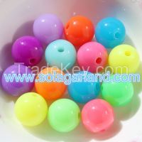 Wholesale 6-20MM Acrylic Fluorescent Beads