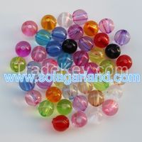 Wholesale Acrylic Crystal Round Beads Loose