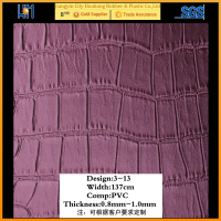 Huahong Best Selling Embossing PVC Faux Leather For Upholstery