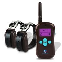 PETINCCN P680C 660 Yards Remote Dog Training Collars Waterproof and Rechargeable with Four Functions of Range Finding Tone Vibrating Static Shock Trainer Collar 2Collars 