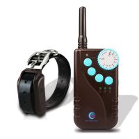 PETINCCN P681 660M Remote Dog Training Collars Waterproof and Rechargeable with Four Functions of Range Finding Tone Vibrating Static Shock Trainer Collar 1Collar Coffee