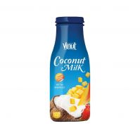 280ml VINUT Glass Bottle Coconut Milk With Mango Newest OEM Beverage Wholesalers Real Juice Low-Carb In Vietnam