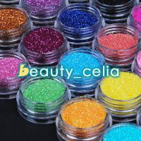24 Color Nail Art Glitter Powder Dust UV Gel Acrylic Powder Decoration Tips Kit