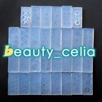 30Pc Fashion Durable 3D Acrylic Mold Nail Art DIY Decoration Design Silicone Kit