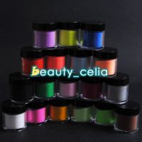 Jumbo Size 18 Color Acrylic Powder Nail Art UV Powder Glitter 3D Liquid Deco Kit