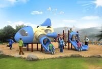 Modern Aircraft Series Playground Equipment Outdoor Combined Slide WD-FJ009