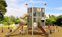 High Quality Slide Tunnel Wpc Cyber Series Outdoor Playground Equipment WD-MF102