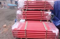 Aluminum alloy formwork for building construction with round and wedge pin