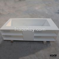 Kingkonree free standing bath up shower soaking tub