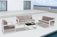 American Hotel Contract Garden Furniture Luxury Aluminium Sofa Set with Cushion