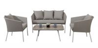 Italy sling furniture textilene garden furniture sofa set contracted style