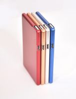 Metal style! Original 2200mAh ultra slim power bank with memory Aluminium credit card power bank with USB Flash memory