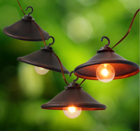 Garden String light-Decorative G40 Bronze Cafe Light 8ct 