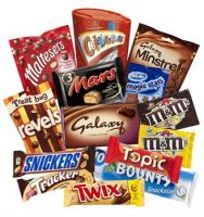 Snickers, Mars, Twix, Bounty, M&amp;M, Twix, Lion, Knopper Chocolate Bars