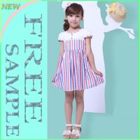 Good-looking korean kids girls dressy clothes elegant dress girl fashion L-MY270