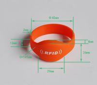 RFID oval silicone wristband