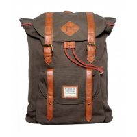 Mens Backpack Military Green /Tan