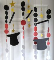 Circle Wedding Hanging Paper Garland For