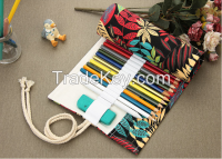 leaf pencil bag roll