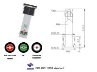 battery charge indicator for car battery with 2 balls B402