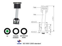 battery charge indicator for car battery with 1 balls B101