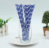 Polka Dot Paper Straws - Eco Friendly Biodegradable Straws