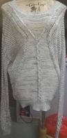 Ladies' 100% Cotton Knitted Cable & Rib Pattern Pullover