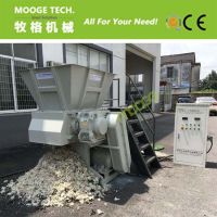 Waste plastic single shaft shredder