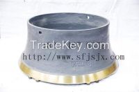 Superior Quality H6800 Bowl Liner Concave Cone Crusher Spare Parts