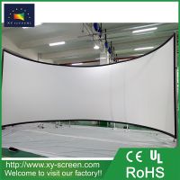 XYSCREEN semi-circular home cinema curved fixed frame projector screen