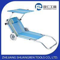 Folding Canopy Beach Chair with Wheels