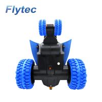 Flytec 015 RC Car 360 Degree Bouncing Rotation Devil Fish Crazy Gyro Truck Rock With Light RTR Blue