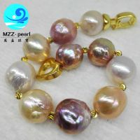 13-15mm large size multiple color freshwater pearl bracelets jewelry