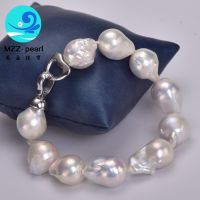 13x15mm cultured freshwater pearl bracelet from china