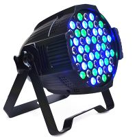 led multi color 54pcs 3w rgbaww effect led par can stage light with parts components