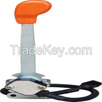 Electronic remote throttle with handle