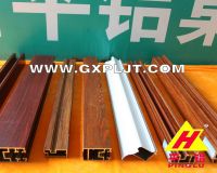 Low price supply wooden grain aluminium profiles