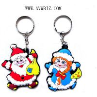 Plastic Christmas Keychain