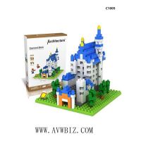 New Swan Stone Castle Diamond Building Block Educational Toy