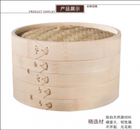 Handmade Household Bamboo Steamer Round Bamboo