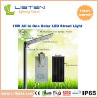 8W/12W All in One Solar LED Street Light CE RoHS IP65 Approved