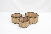 Decorative Handwoven Paper Rope Baskets For