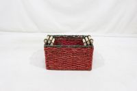 Handwoven Seagrass Storage Basket with Handles-SD2284A-3MC