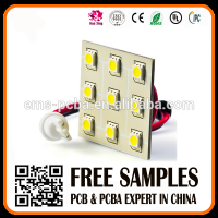 Round aluminum led light pcb board design, custom design smd rigid pcb board manufacturing