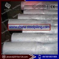 Steel marine tie rod for sheet pile